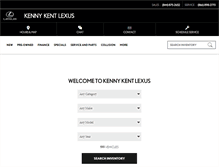 Tablet Screenshot of kennykentlexus.com